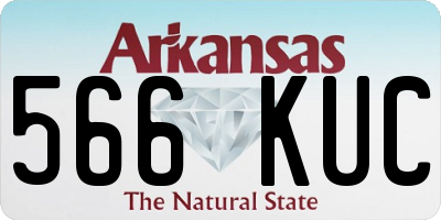 AR license plate 566KUC