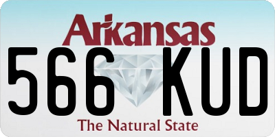 AR license plate 566KUD