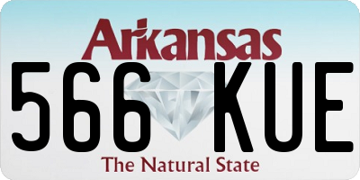 AR license plate 566KUE