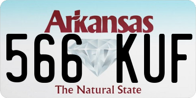 AR license plate 566KUF