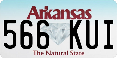 AR license plate 566KUI