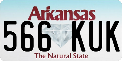 AR license plate 566KUK