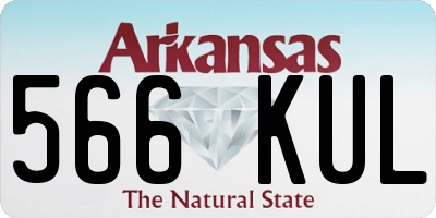AR license plate 566KUL