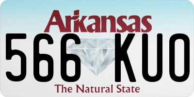 AR license plate 566KUO
