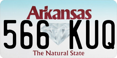 AR license plate 566KUQ
