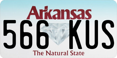 AR license plate 566KUS