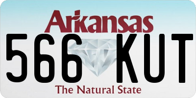 AR license plate 566KUT