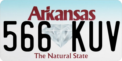 AR license plate 566KUV