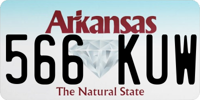 AR license plate 566KUW