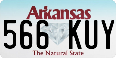 AR license plate 566KUY