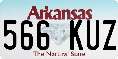 AR license plate 566KUZ