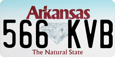 AR license plate 566KVB