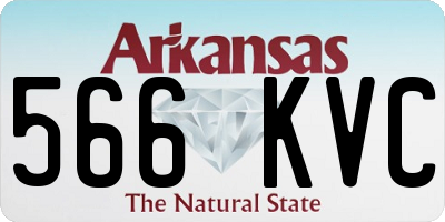 AR license plate 566KVC