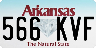 AR license plate 566KVF
