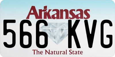 AR license plate 566KVG
