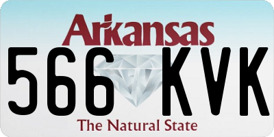 AR license plate 566KVK