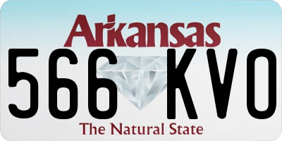 AR license plate 566KVO