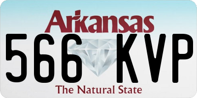 AR license plate 566KVP