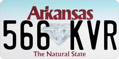 AR license plate 566KVR