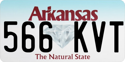 AR license plate 566KVT