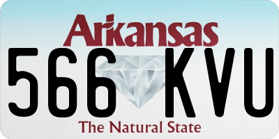 AR license plate 566KVU