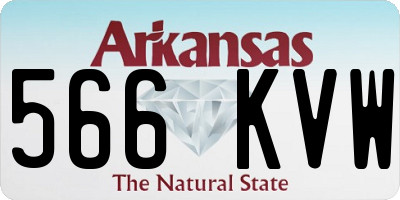 AR license plate 566KVW