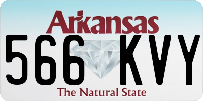 AR license plate 566KVY