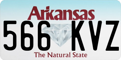 AR license plate 566KVZ