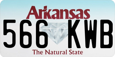 AR license plate 566KWB