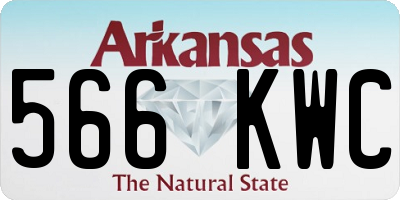AR license plate 566KWC