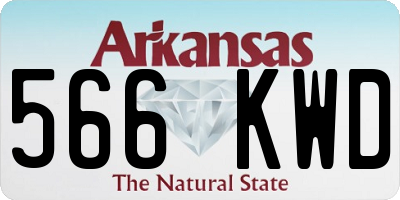 AR license plate 566KWD