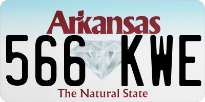 AR license plate 566KWE