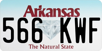 AR license plate 566KWF
