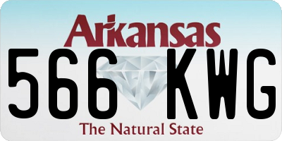 AR license plate 566KWG