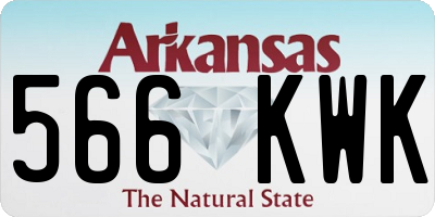 AR license plate 566KWK
