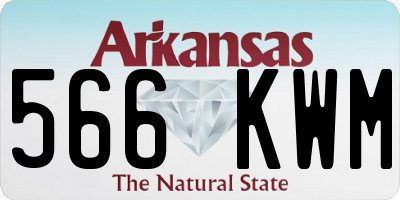 AR license plate 566KWM