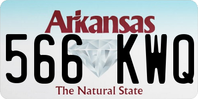 AR license plate 566KWQ