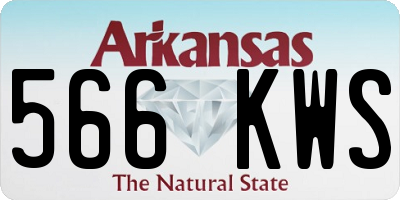 AR license plate 566KWS