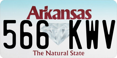 AR license plate 566KWV