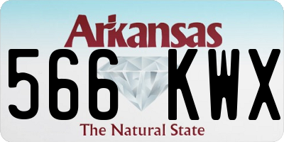 AR license plate 566KWX