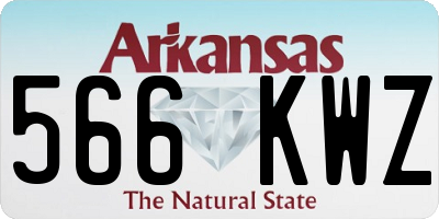 AR license plate 566KWZ