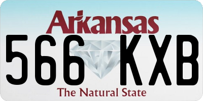 AR license plate 566KXB