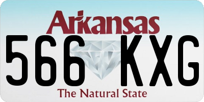 AR license plate 566KXG