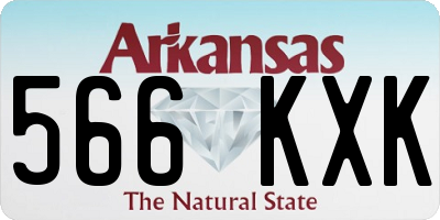 AR license plate 566KXK