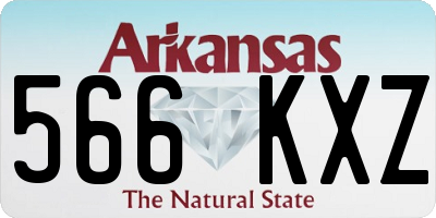 AR license plate 566KXZ