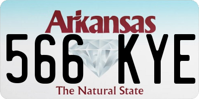 AR license plate 566KYE
