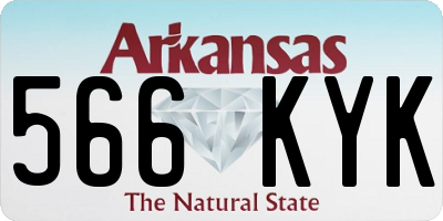 AR license plate 566KYK
