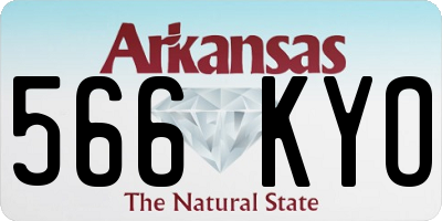 AR license plate 566KYO