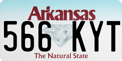 AR license plate 566KYT