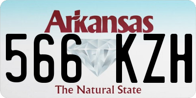 AR license plate 566KZH